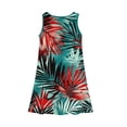 thumbnail image 5 of YOUYEDIAN Hawaiian Dresses for Teens Crewneck Sleeveless Sun Dresses 2026 Summer Beach Palm Tree Printed Dresses Cute Red Midi Dress,Red 5-6 Years, 5 of 6