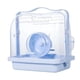 thumbnail image 5 of Jaula transportadora para hámster con rueda para correr, botella de agua, jaula para hámster, transportador de viaje Azul, 5 of 9