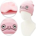 thumbnail image 3 of Bonito gorro de punto con forma de rana, divertido gorro de esquí de invierno, gorro cálido e informal, gorro suave para mujeres y hombres, 3 of 4