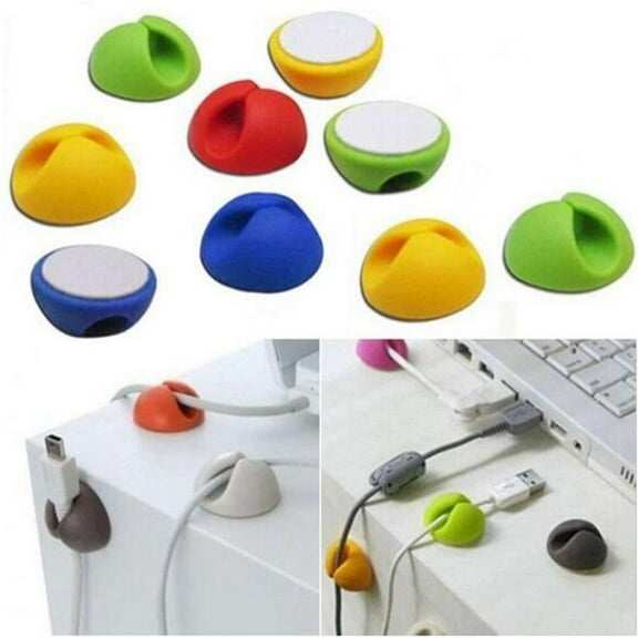 GOOHOCHY 10Pcs Cable Wire Wrapper Assorted Color for Men Cable Organiser 3.5x1.2in