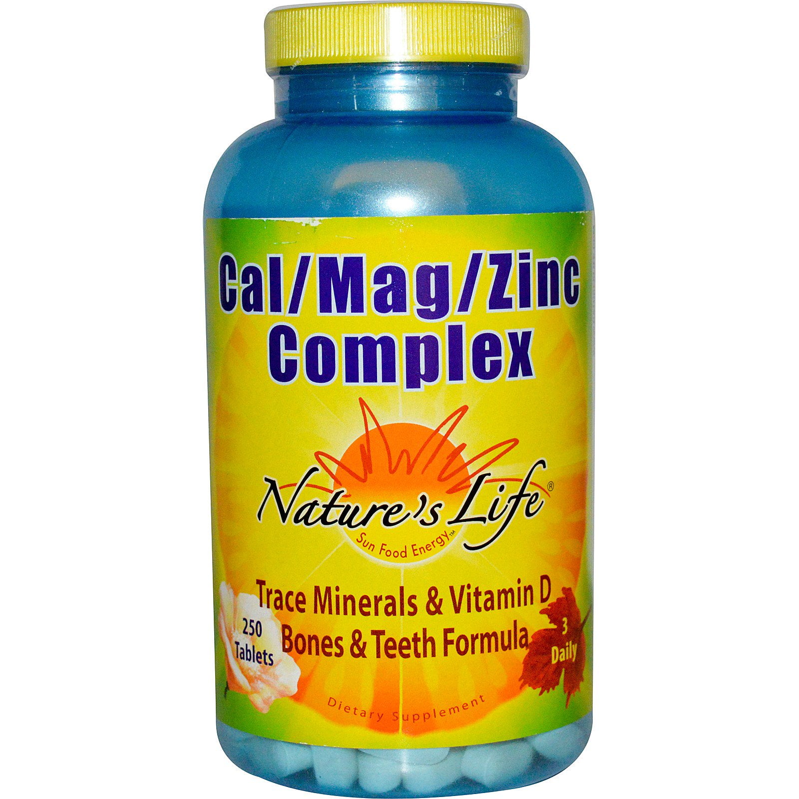 Nature s Life Cal Mag Zinc Complex 250 Tablets