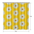 thumbnail image 5 of Waterproof Daisy Shower Curtain 72x72 Inch Boho Style Polyester Unique Shower Curtain for Bathroom Hotel Home Decor with 12 Plastic Hooks, 5 of 5