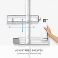 thumbnail image 3 of Simplehuman Panier de Douche Ajustable, Moyen, Acier Inoxydable et Aluminium Anodisé, 3 of 7