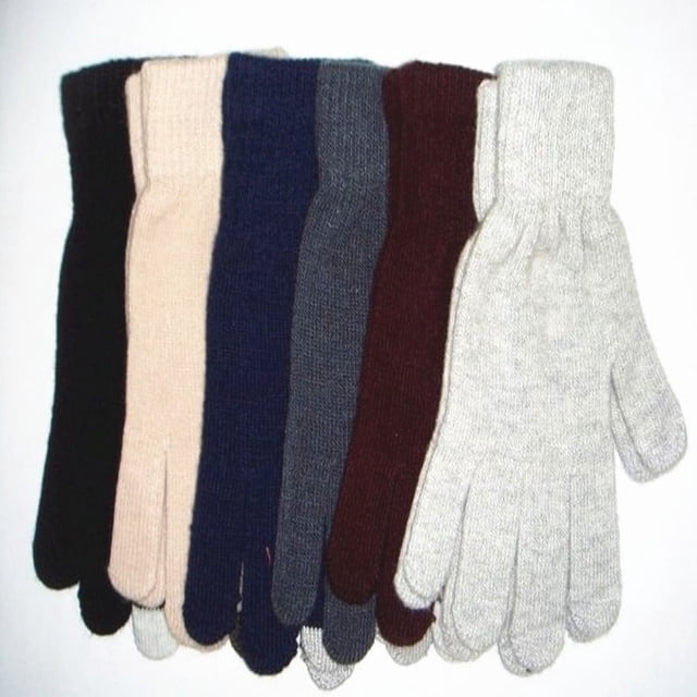 Guantes de pantalla táctil de otoño e invierno tejidos para hombres y mujeres, además de guantes cálidos acolchados de terciopelo