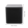 thumbnail image 2 of AURARMLET 1Pcs Metal Money Box Black Square Bank For Home And Shop Use, 2 of 6