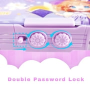 Ristpal Pop up Multi Function Pencil Case l(6-12), Cute Cartoon Pencil Box with Sharpener, Schedule, Whiteboard(Purple)