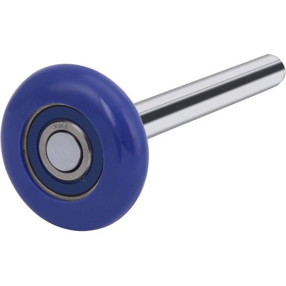 Rodillo para puerta de garaje XiKe de nylon de 2" con vástago de 4" y rodamiento 6200-2RS