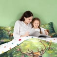 thumbnail image 5 of meiyoeat Jungle Animal Elk 7 Pieces Full Size Bedding Sets For Girls,Colorful Cute Flowers Full Size Bed in a Bag For Kids,Reversible, 5 of 7