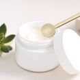 thumbnail image 2 of Unique Bargains 2 Pcs Mini Makeup Cosmetic Spoon Hangable Round Facial Mask Spatula Gold Tone, 2 of 6