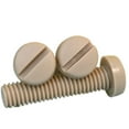 thumbnail image 2 of 1pcs Beige Nylon Slotted Round Head Screws M6x26mm, 2 of 5