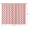 thumbnail image 5 of Red Strawberry Plants Pink Pattern Shower Curtain 84"x72" ,Bathroom Decorative Shower Curtains Set with 12 Hooks,Modern Waterproof Washable Shower Curtain, 5 of 6