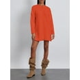 thumbnail image 2 of Faithtur Pull Tricoté Automne Hiver pour Femmes Couleur Unie Manches Longues Col Rond Long Tricoté, 2 of 9