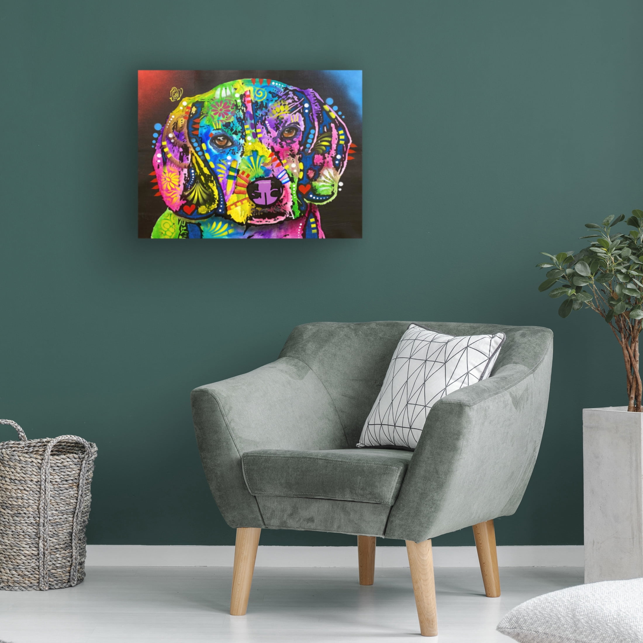 Canvas Wall Art - Dean Russo 'It Was Not Me I Swear' Wall Art for Living Room, Bedroom, or Office Décor by Trademark Fine Art - 24 x 18 Inches
