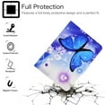 thumbnail image 3 of Allytech Folio PU Leather Case for 6" Kindle Paperwhite (Fits 10th Gen 2018 and All Paperwhite Gen Prior to 2018), Smart Book Style Stand Card Holder Wallet Protective Case, Blue Butterfly, 3 of 6
