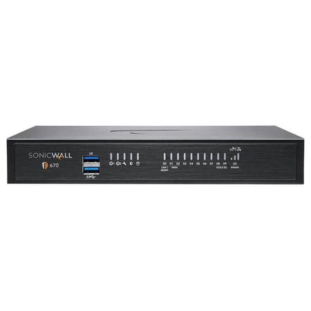 UPC: 0758479256403 | SonicWall TZ670 Network Security Appliance and 1YR TotalSecure Essential Edition (02-SSC-5640)