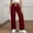 Wine, variant on BXJX Womens Wide Leg Cargo Pants- Elastic Waist Drawstring Stretch Baggy Casual Hiking Pants Pink Size M