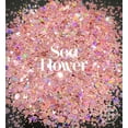 thumbnail image 2 of Glitter Heart Co. - High Quality Polyester Glitter - 2 oz Bag - Sea Flower - Holographic Pink Chunky Mix, 2 of 2
