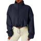 thumbnail image 2 of Chaqueta deportiva de manga larga para mujer, sudaderas coreanas holgadas y cálidas, abrigo con cremallera, abrigos para correr, ropa de entrenamiento, Otoño Invierno, 2 of 5