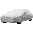 thumbnail image 3 of PENGXIANG Housse de Voiture Imperméable Coupe-Vent Anti-Poussière Housses Extérieures Complètes Résistantes aux Déchirures Housse Auto Bande Réfléchissante de Nuit Protection UV Argent Housse de Voiture Accessoires Auto 194.9 x 74.8 x 59., 3 of 11