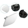 thumbnail image 3 of Front Left Bumper Headlight Washer Nozzle Cover Cap Fit for BMW 328i 61677171659 Silver Tone, 3 of 6