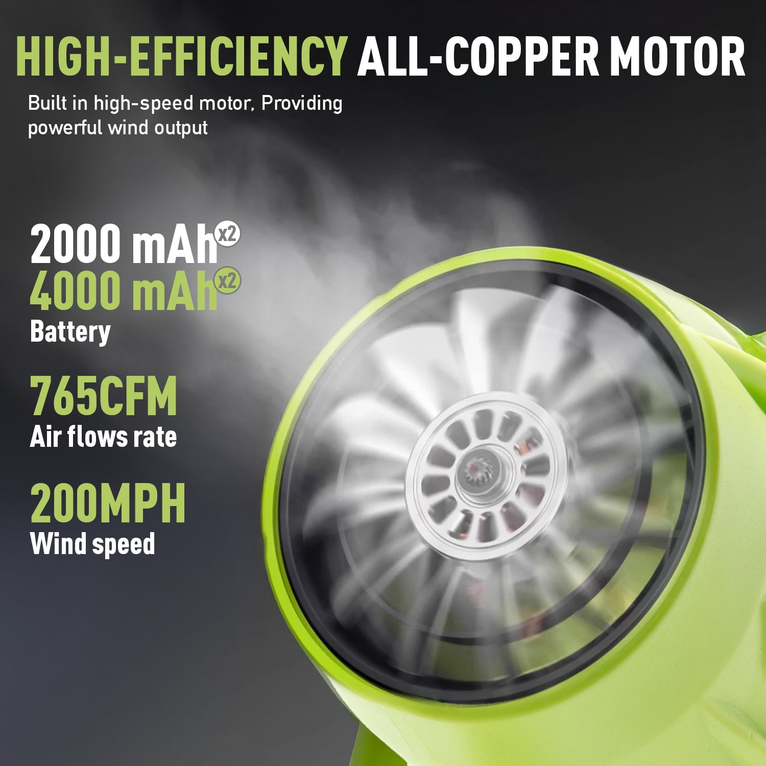 BALKONI Cordless Leaf Blower Electric Jet Blower Portable Dust Cleaner