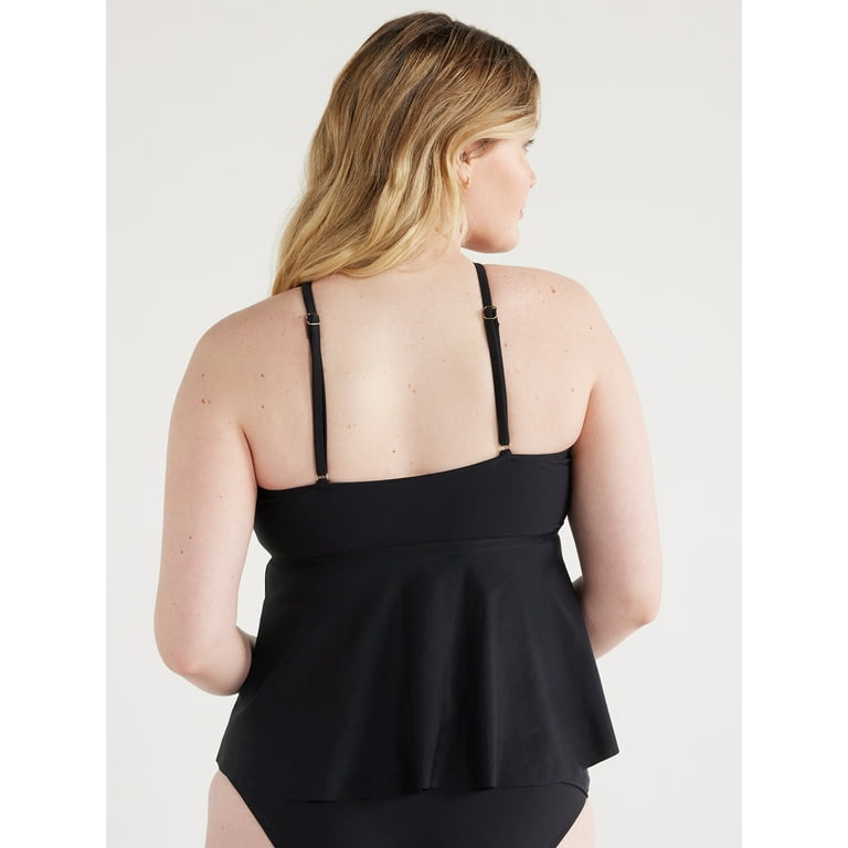 Black tankini top walmart deals
