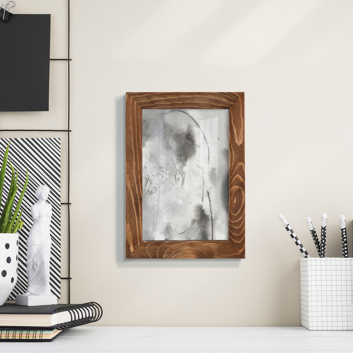 Mystical Objects IV - Framed Print w/glass - Walnut