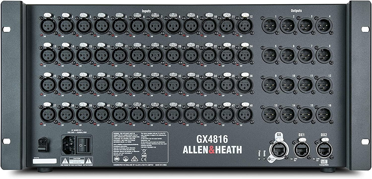 48 x 16 audio expander with dLive 96kHz mic preamp
