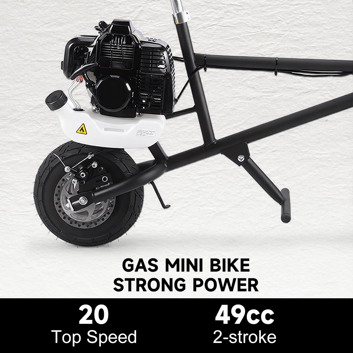 TOXOZERS Mini Bike,49cc Gas Dirt Bike for Teens & Adults with 10 Inch Tires,Pull Start, EPA Approved,Top Speed 25mph,