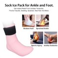 thumbnail image 3 of Chaussette de Glace pour Pieds à la Cheville, Compresse Froide Chaude Packs de Gel Réutilisables Chaussette de Pied à la Sangle Réglable pour un Gonflement des Pieds et des Chevilles, 3 of 8