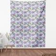 thumbnail image 3 of Garden Art Fabric by the Yard, Art of Botanical Flowers and Abstract Round Ornaments, Decorative Upholstery Fabric for Chairs & Home Accents, Multicolor by Ambesonne, 3 of 4