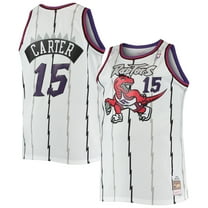 Men's Mitchell & Ness Vince Carter White Toronto Raptors 1998/99 Big & Tall Hardwood Classics Swingman Jersey
