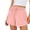 Pink, variant on Staron Summer Casual Shorts for Women Quarter Length Drawstring Elastic Waist Lace Trim Solid Color Relaxed Comfy Pants, Green XXL