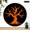 10x10in, variant on NIANHE Spooky Bare Tree Orange Silhouette Black Base  Silent Non Ticking Round Wall Clock Wall hanging decor, Wall Decor for Linving Room Lobby Corridor Dining Room Bedroom Office Classroom