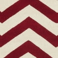 thumbnail image 4 of SAFAVIEH Chatham Jake Zigzag Stripes Wool Area Rug, Red/Ivory, 8'9" x 12', 4 of 5