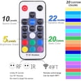 thumbnail image 2 of RGB Color Changing LED Under Cabinet Lights Kit for Kitchen Counter Wardrobe Counter Furniture Ambiance Christmas Decor Lighting, 2 of 5