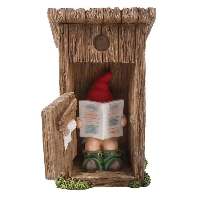 Estatua De Jardín Resina Divertidas Figuritas De Duendes En Cuclillas Inodoro Enano Miniaturas Para Decoración Al Aire Libre Yuarrent HA036261-00