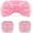 Pure Pink, variant on Headband and Wrist Bands for Makeup & Wash, 1 Set, Watermelon red