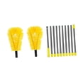 thumbnail image 2 of harayaa 12 Pieces Gutter Cleaning Brush Collection Adjustable Gutter Cleaning Tools with Yellow, 2 of 8