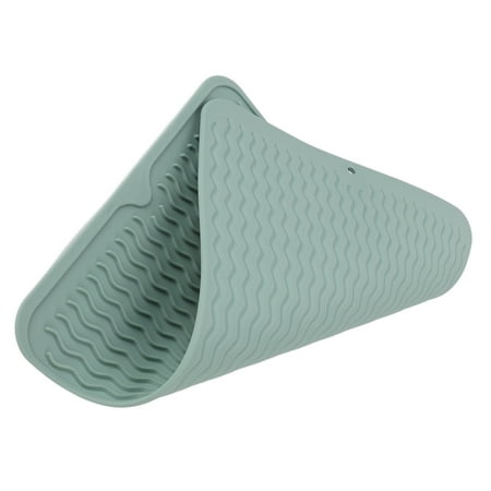 

Dish Drainer Mat Widely Used Dish Drying Mat Durable Rubber Space Saving Soft Flexible For Restaurant For Kitchen For Sink Green