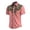 Pink, variant on Mens Shirts Short Sleeve Western Cowboy Style Print Lapel Fashion Casual Shirt Black L
