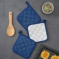 thumbnail image 5 of Kitchen Pot Holders Set of 6 Heat Resistant Pure Cotton Potholders Kit Trivets Large Coasters Hot Pads, Terry Pot Holders for Everyday Cooking and Baking, 7 x 7 Inch, 5 of 7
