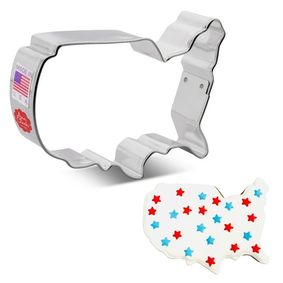 USA Map Cookie Cutter 4" Made in USA by Ann Clark