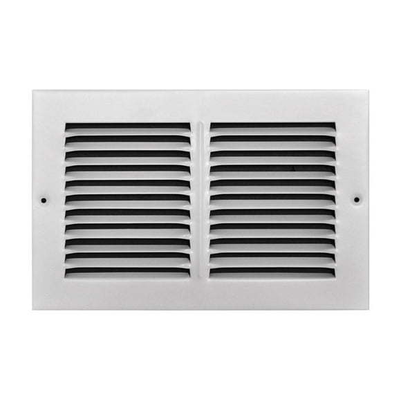 Return Air Grille Tru Aire, 15 x 25 cm, pintura en polvo unidireccional, color blanco