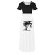 thumbnail image 4 of Puntoco Vestido De Manga Corta Con Cuello Redondo Y Falda Larga Estilo Resort Con Estampado Floral Para Mujer Negro Xl,Regalos Para Mujer Joven, 4 of 5