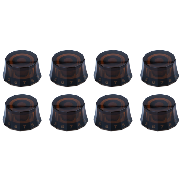 Perillas Campana Guitarra Pantalla para Accesorios LP (marrón Oscuro) 4 Uds.