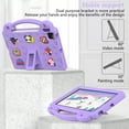 thumbnail image 2 of Allytech Kids Case for iPad 10th Generation 10.9" 2022(A2696 A2757 A2777), Shockproof Handle Kickstand Cartoon EVA Protective Case for iPad 10.9 inch 10th Gen 2022, Lightpurple, 2 of 8