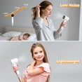 thumbnail image 4 of Ionic Hair Dryer with Diffuser, 1500W Fast Drying Blow Dryer, Lightweight Low Noise Negative Ion Hair Dryer for Curly, Thick & Frizzy Hair, 4 of 10
