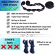 thumbnail image 3 of Hamaca de camping Gold Armor – Hamaca doble XL portátil accesorios de camping equipo para exterior interior con correas para árboles, marca con base en Estados Unidos (púrpura y naranja), 3 of 5