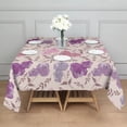 thumbnail image 3 of Pioneer Flower Floral Print Pattern Square Tablecloth,Waterproof Square Table Cover,Wipeable Spillproof Washable Table Cover for Home Kitchen Party Decor 42"X42"(107x107cm), 3 of 6